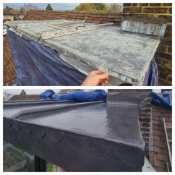 Pitch roofs, flat roofs (EPDM, fibre glass, lead work), carpentery.